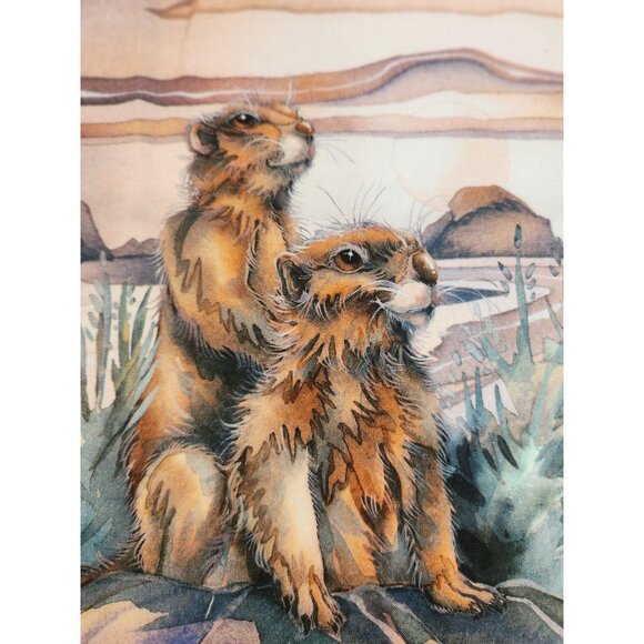 Prairie Dogs Quilting Fabric Panel - Digitally Printed Robert Kaufman Cotton - Picture 2 of 7